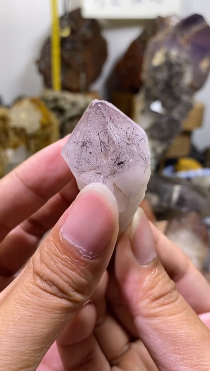 未镶嵌珠宝半成品水晶92号四川花园水晶权杖