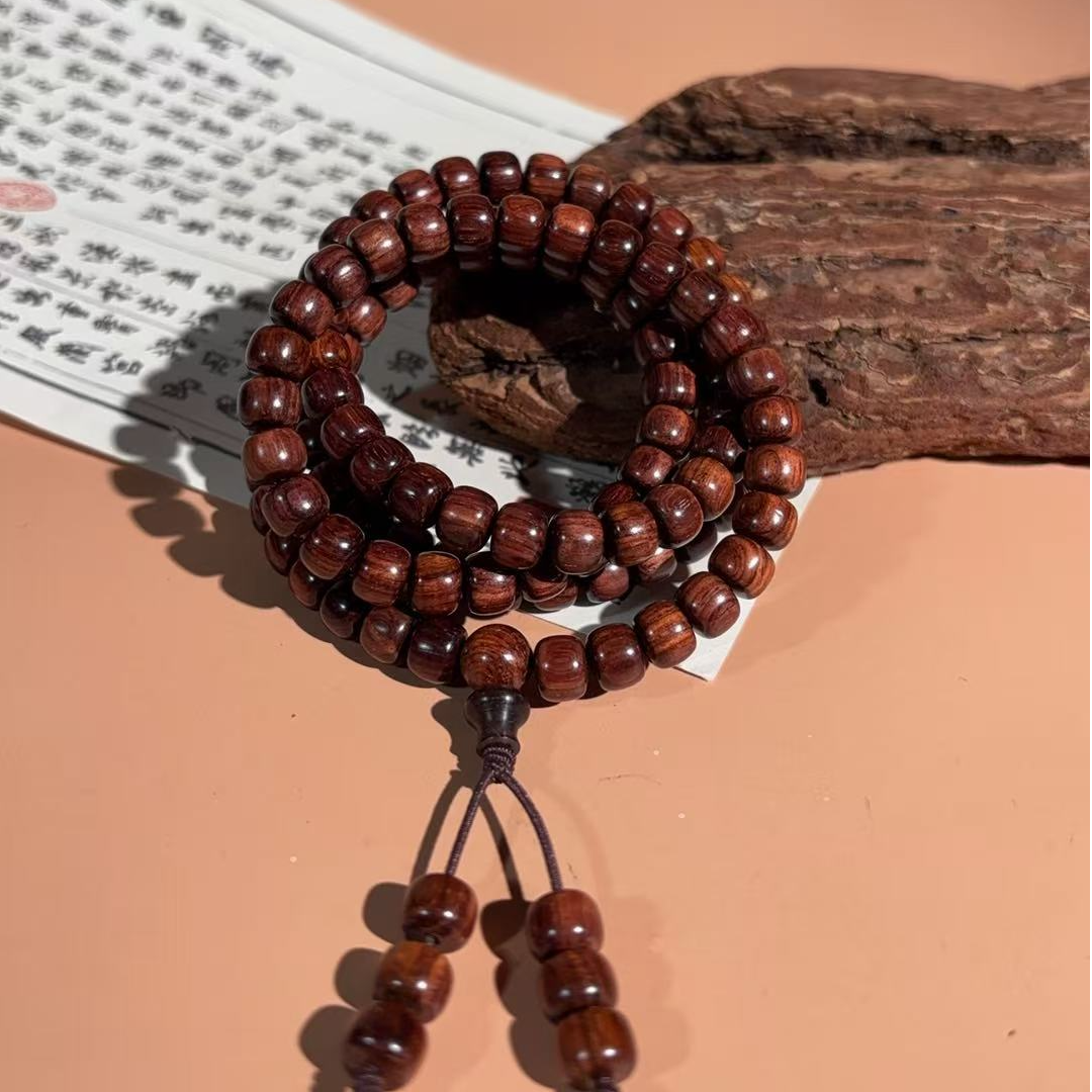 海南黄花梨老料紫油梨6*7*108多圈HHL563-070106