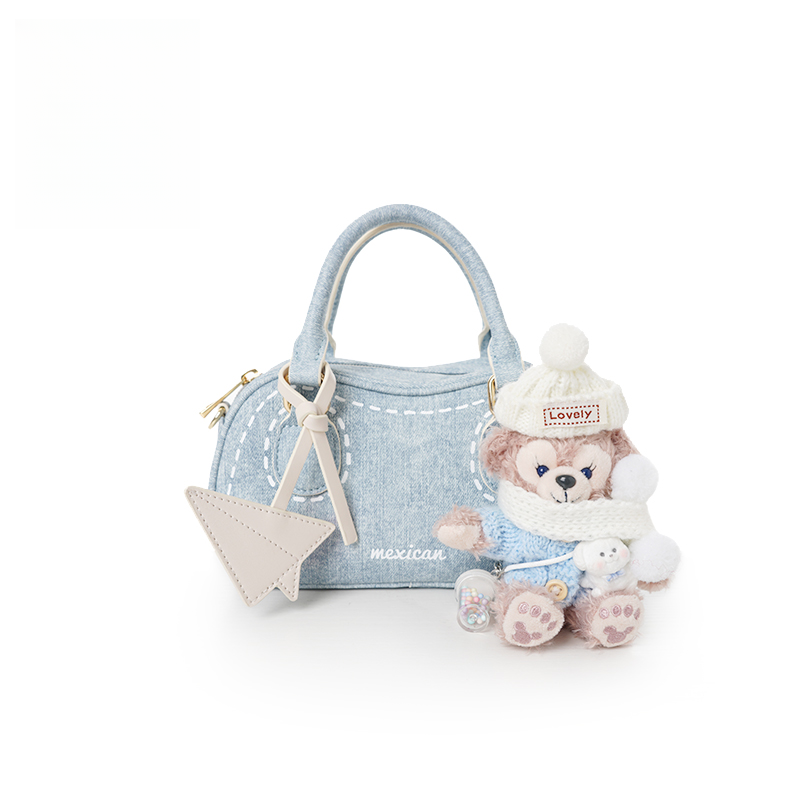 Mexican/稻草人2025初春新款时尚简约风单肩斜挎枕头保龄球包