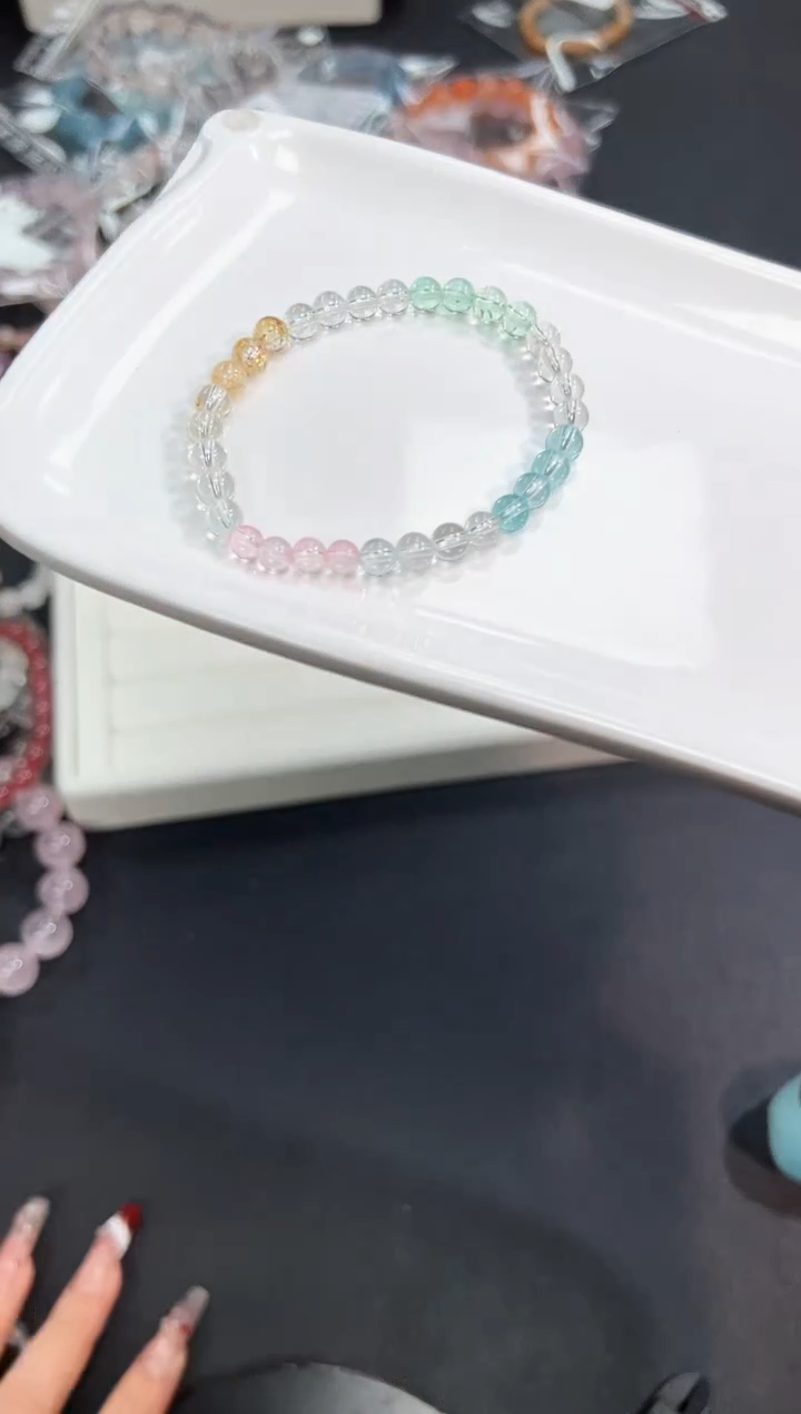 【闪购商品】水晶手串未镶嵌6g多样性发其一/1条默认微瑕
