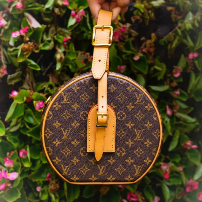 99新 LouisVuitton/路易威登 小花柳 硬圆饼 中号 17.5 芯片