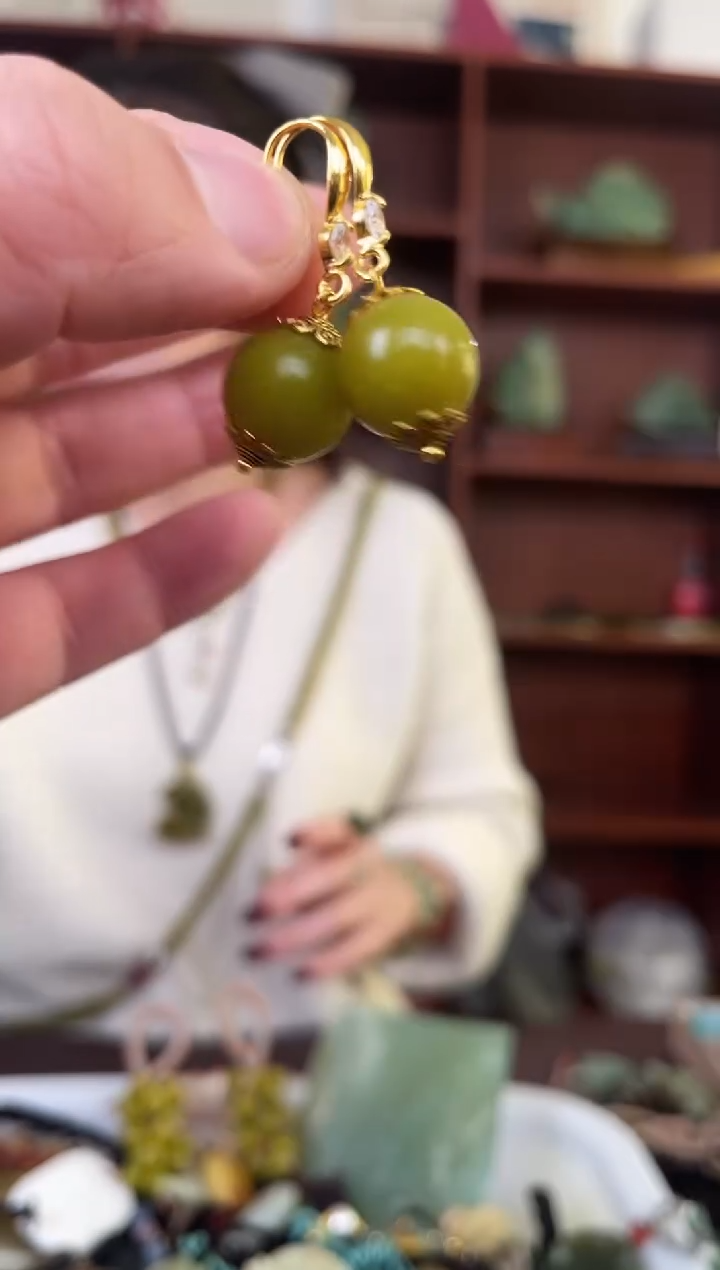 未镶嵌蛇纹石玉颈饰多样性发货拍一发一