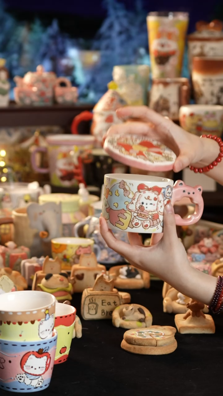 其他陶景德镇釉下彩手绘设计师款陶瓷