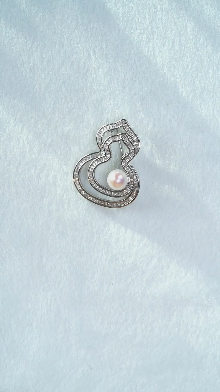 未镶嵌胸饰淡水珍珠珍珠胸针