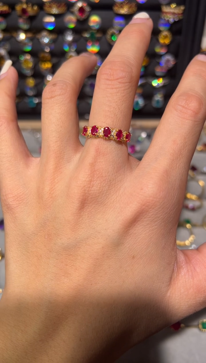 【闪购商品】红宝石戒指银S925镶嵌156345163