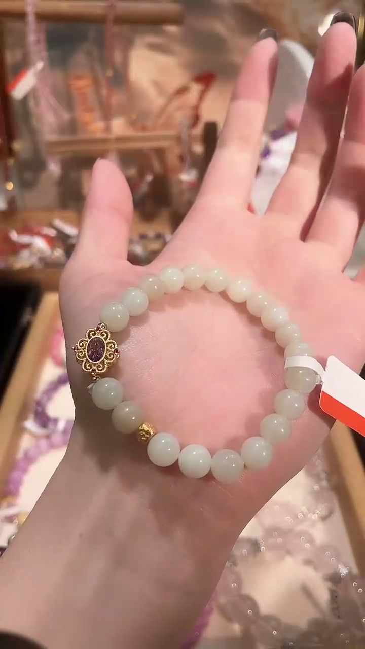 【闪购商品】水晶手串合金桑烟定制016