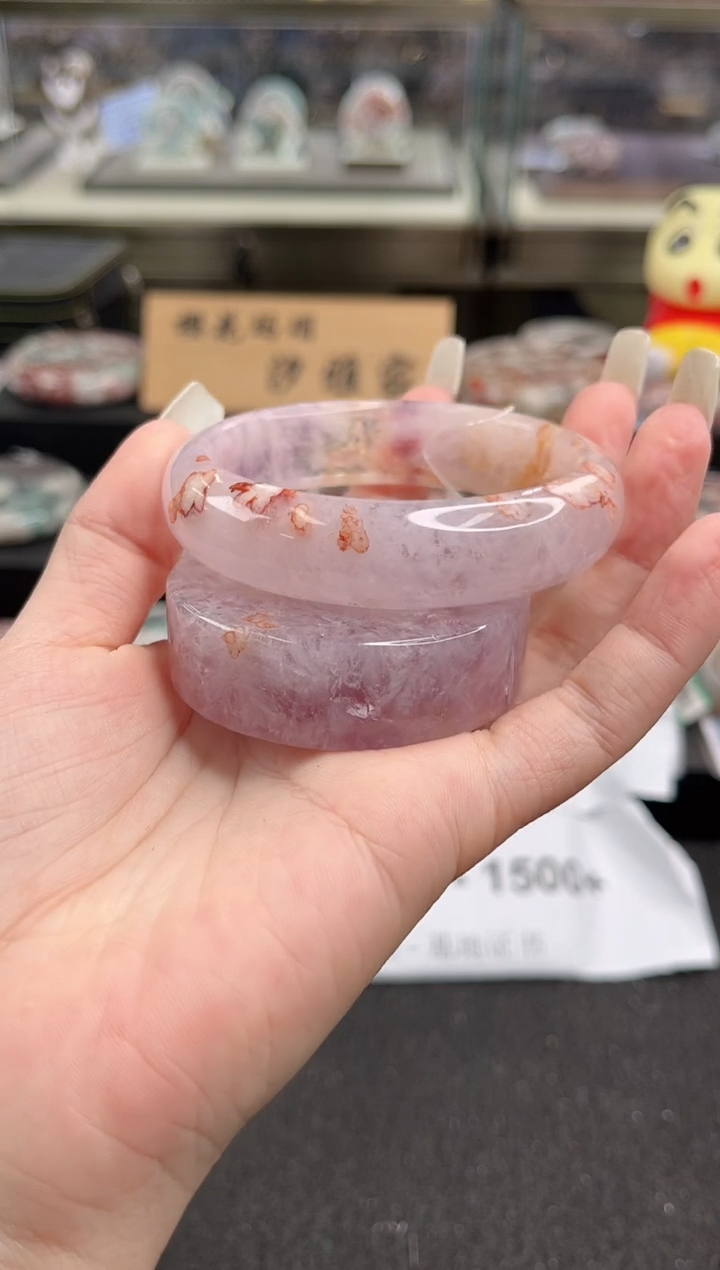 未镶嵌手镯石英质玉57圈口（赠品镯心）2s957236