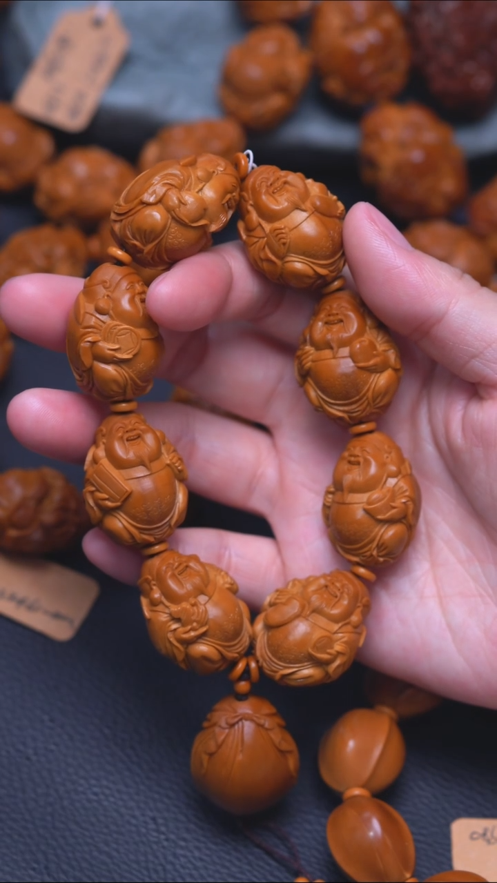 橄榄核手串/手链八宝财神
