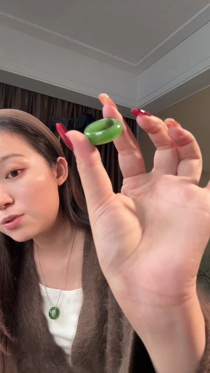 未镶嵌戒圈和田玉天然和田玉手串49