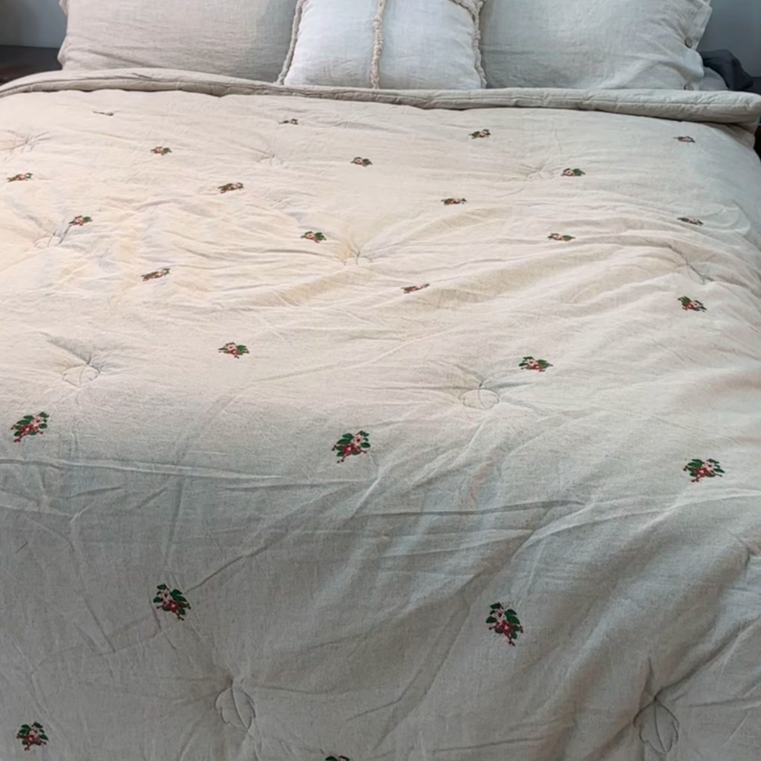 {雾影}罗布麻红麻冬被