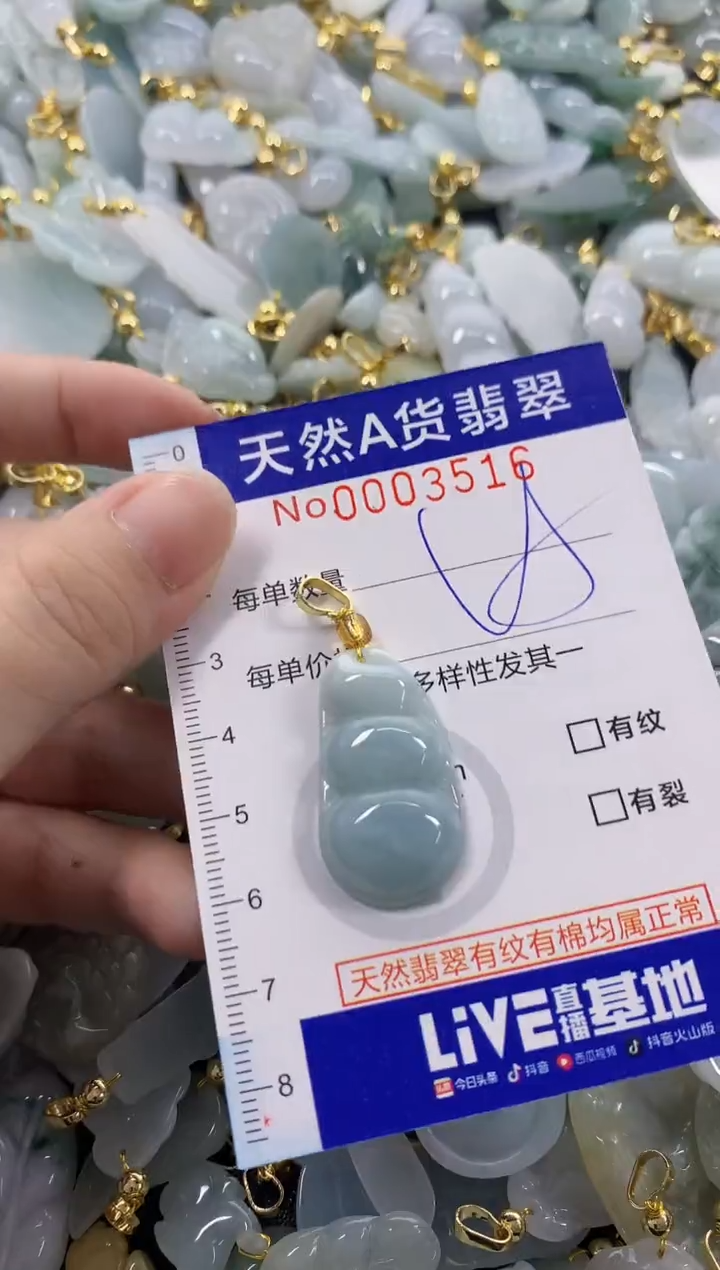 颈饰未镶嵌翡翠天然A货翡翠