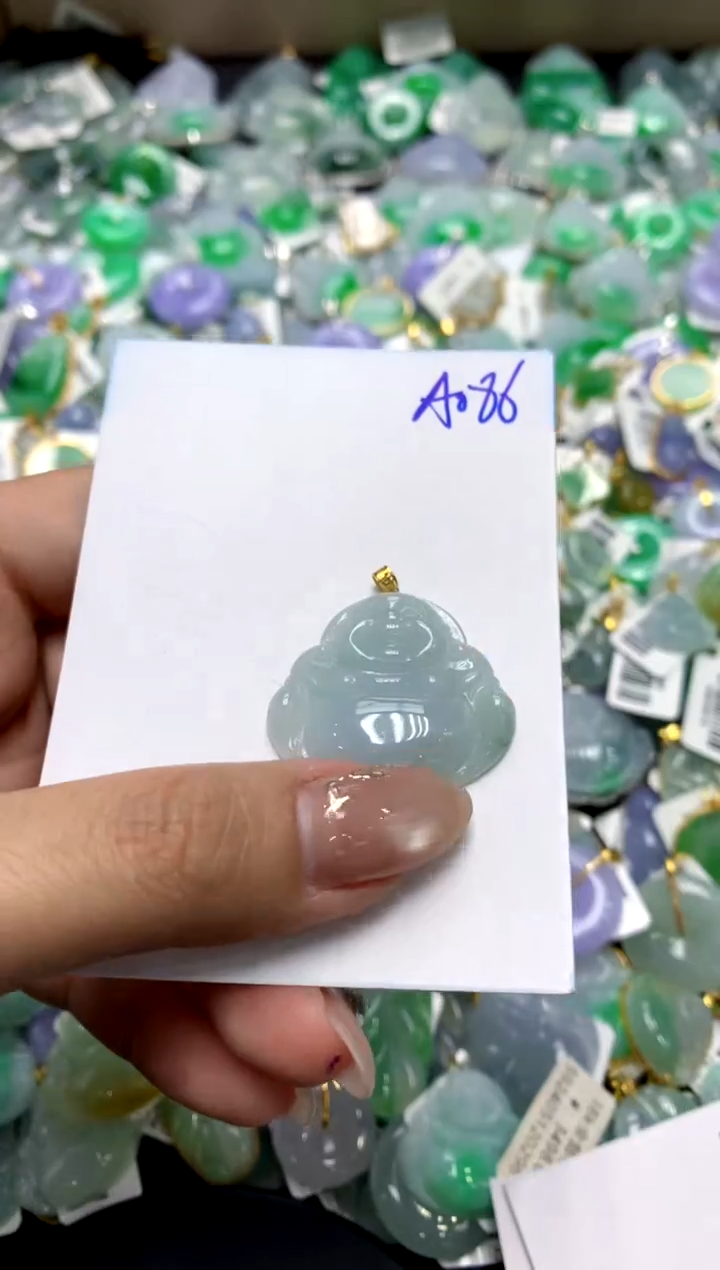 【闪购商品】翡翠颈饰18K金镶嵌1111111111111111