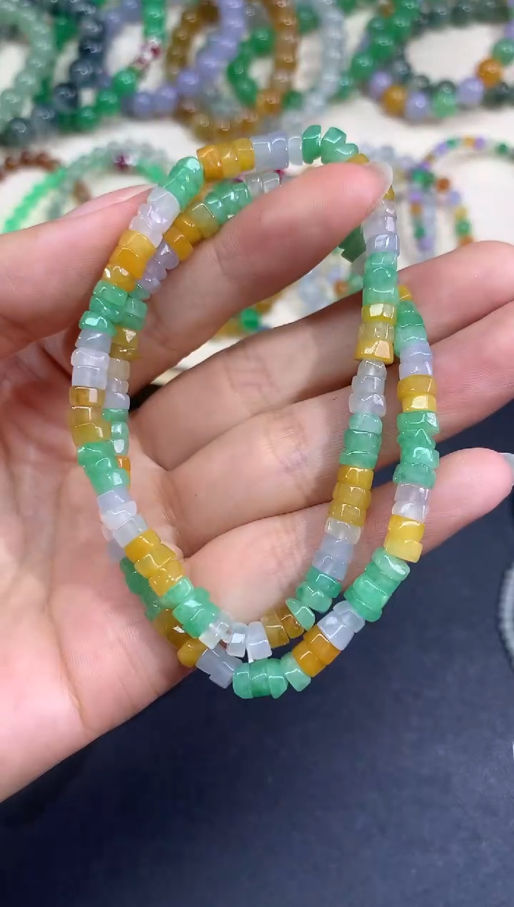 未镶嵌手串翡翠手串|980多样性发其一