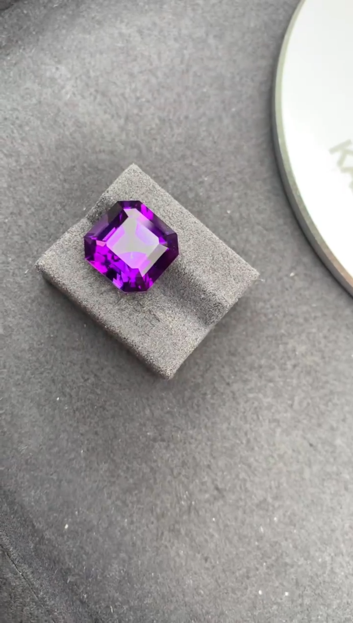 未镶嵌珠宝半成品紫晶10ct 紫水晶 定制 A