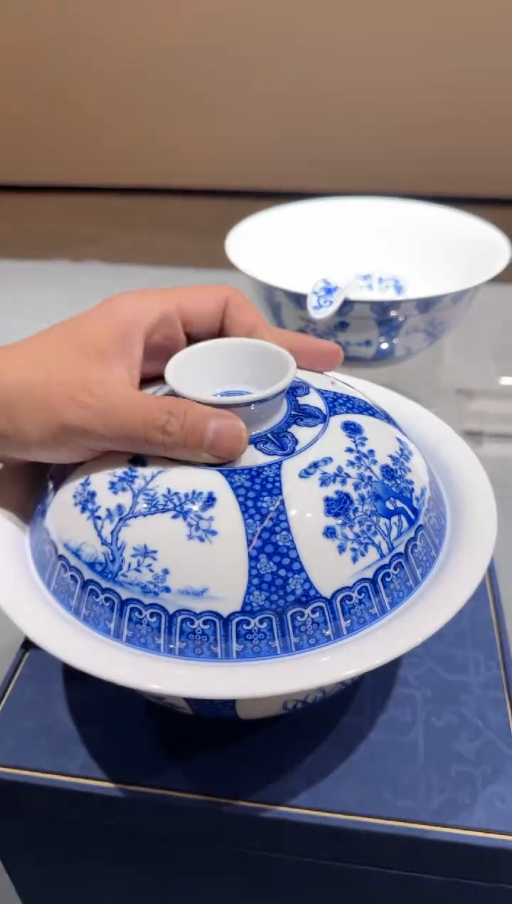 摆件瓷预售 1个月  十二花神富贵煲 10寸