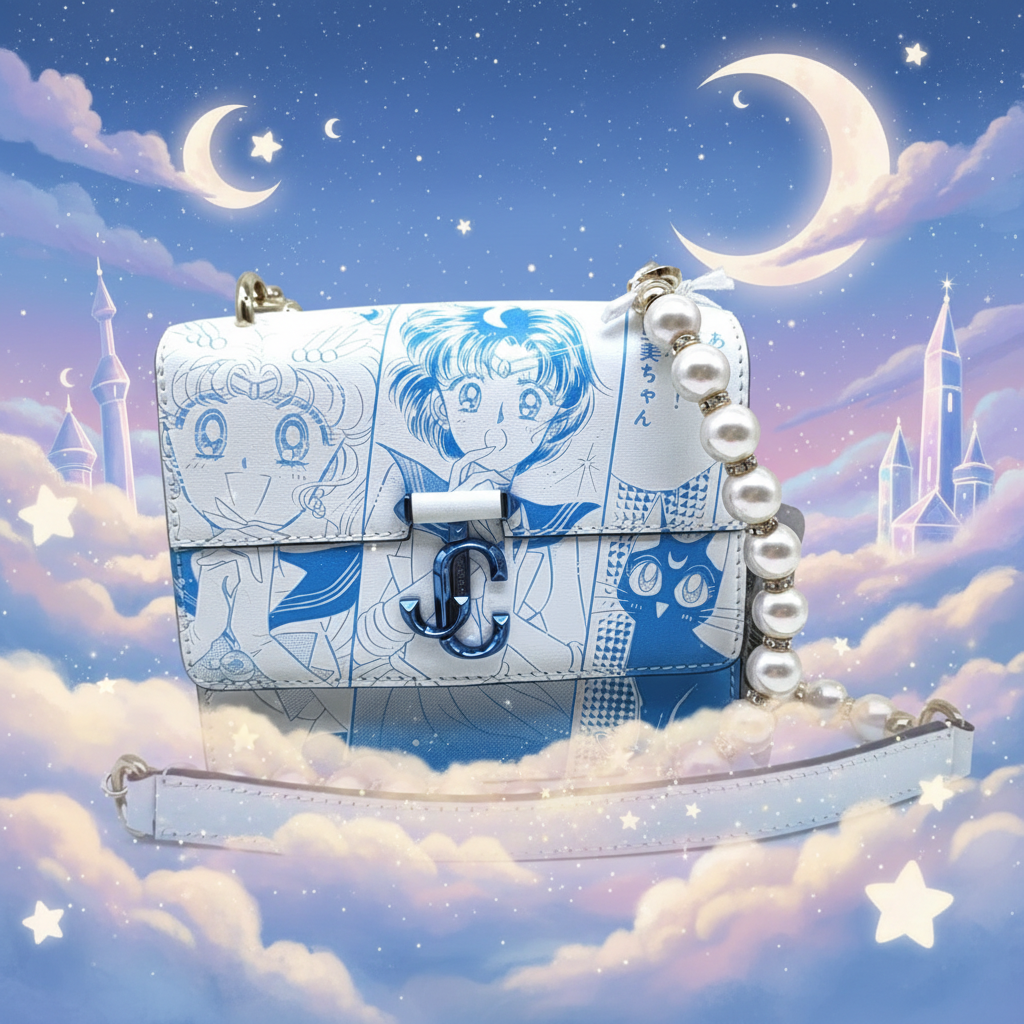 95新 Marc Jacobs/莫杰 周仰杰 蓝白色斜挎包1824 7531