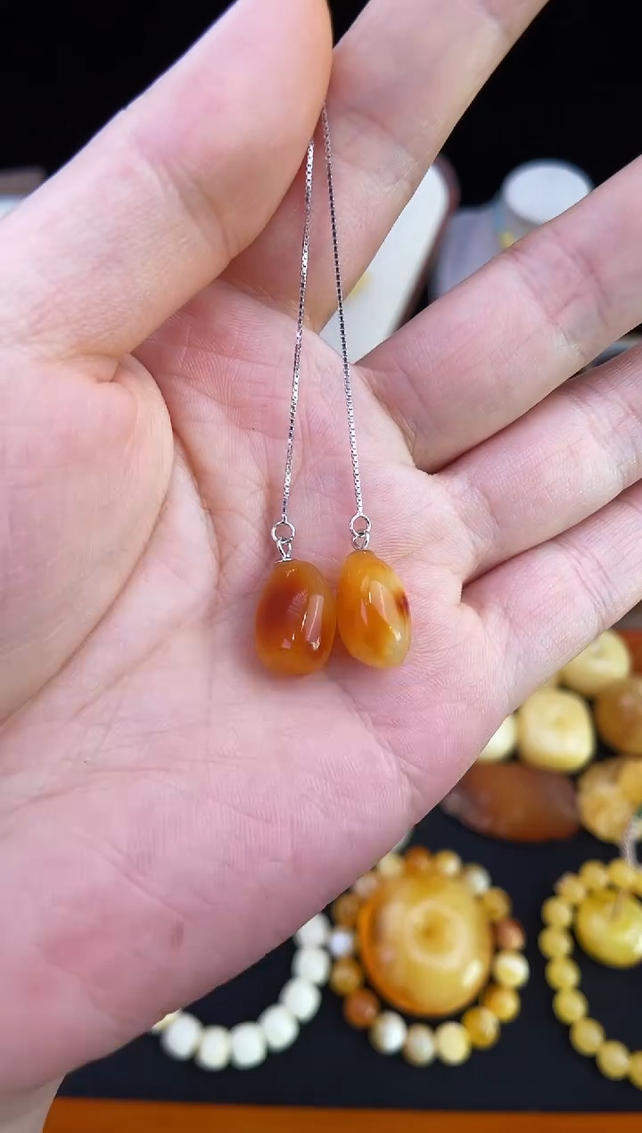琥珀未镶嵌珠宝奇石柒月