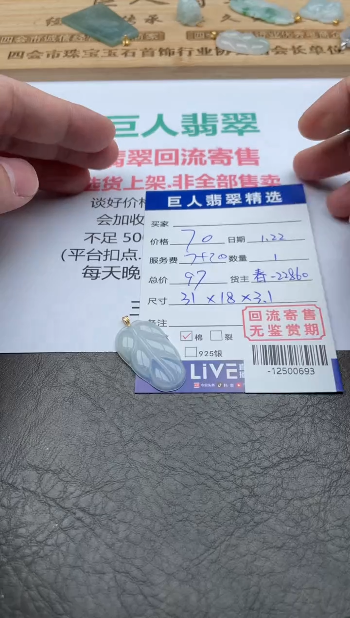 【闪购商品】翡翠颈饰18K金镶嵌多人-12500693