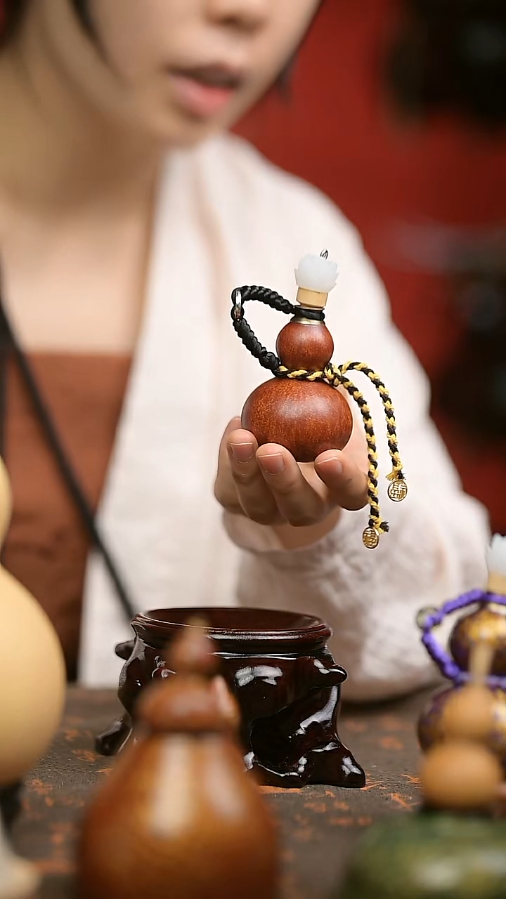 琥珀色 中药煮色 开口小葫芦