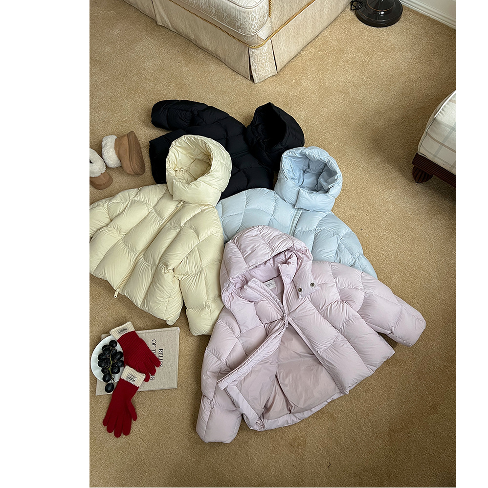 【新国标90白鸭绒】新品冬儿童连帽外套防水面包羽绒服男童25YR014