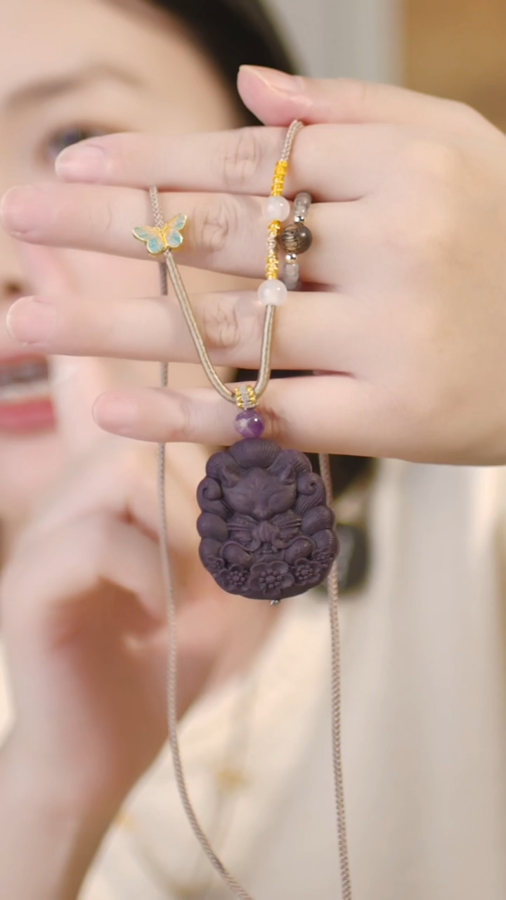 泥塑（合香凤九吊坠）