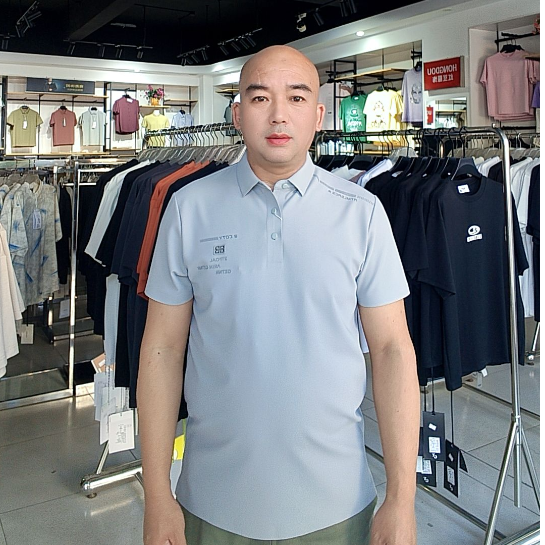 商务休闲翻领冰凉顺滑夏季短袖T恤