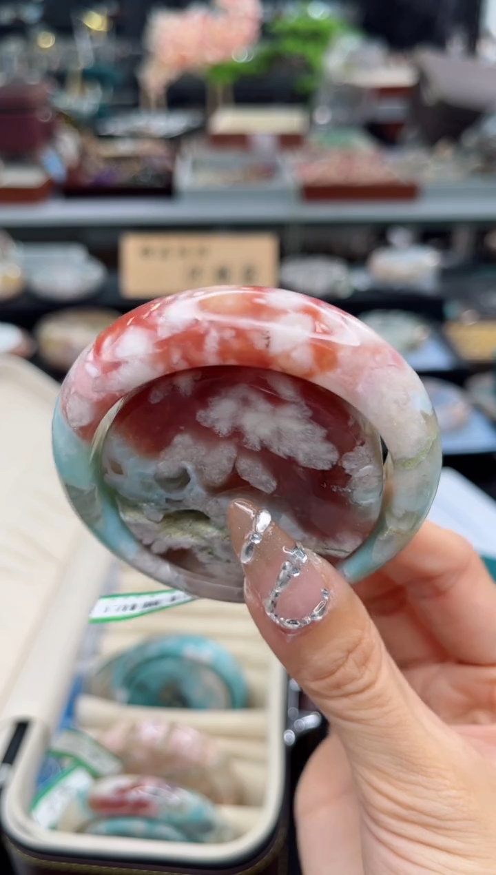 【闪购商品】石英质玉手镯未镶嵌53圈口（赠品镯心）3s9781