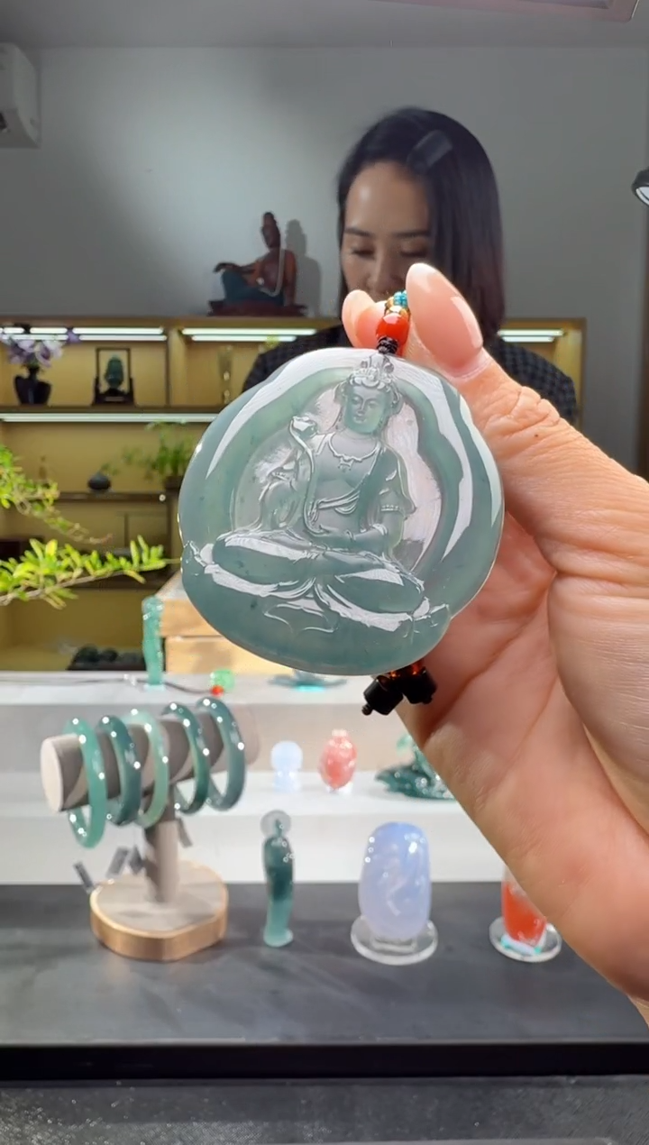 吊坠(不含链)未镶嵌翡翠大势至（多样性发其一）
