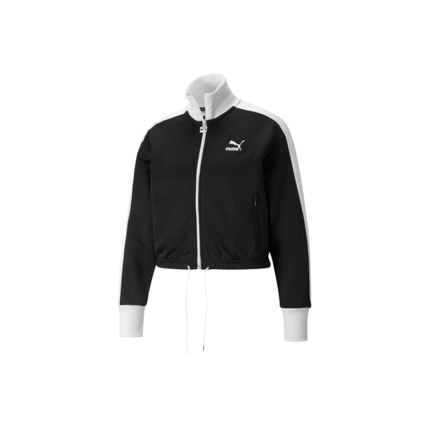 PUMA 2022秋季T7系列 纯色刺绣拉链立领夹克外套 女款532943-01