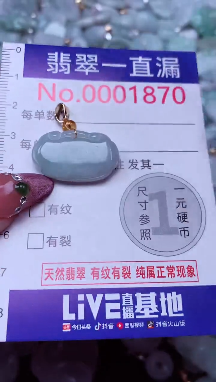 吊坠(不含链)未镶嵌翡翠1870