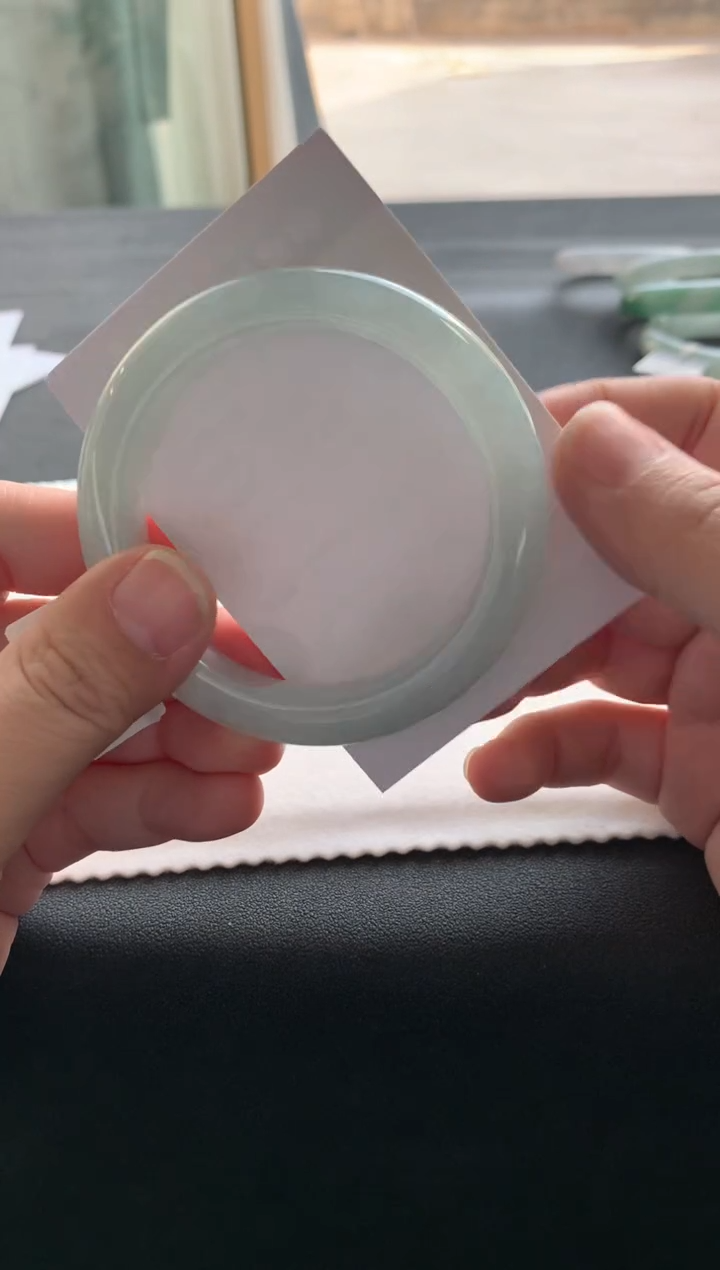 【闪购商品】翡翠手镯未镶嵌55.4正圈买断A2212