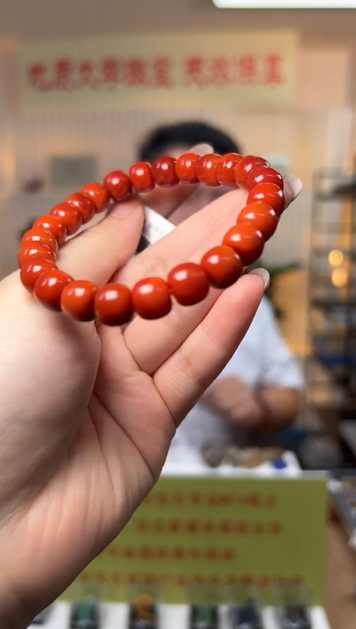 【闪购商品】未镶嵌南红玛瑙手串手串9-9.5mm