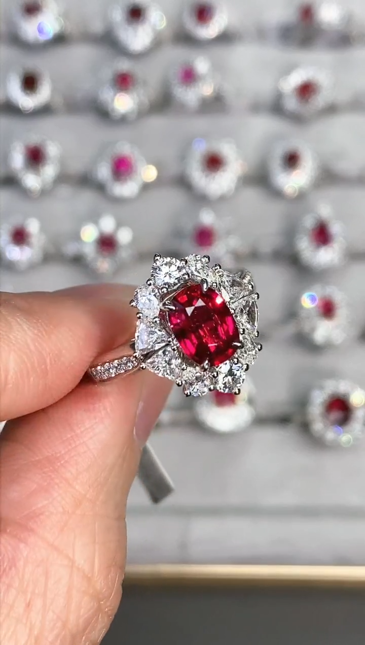 【闪购商品】红宝石戒指18K金镶嵌1.5ct/年货节专属价