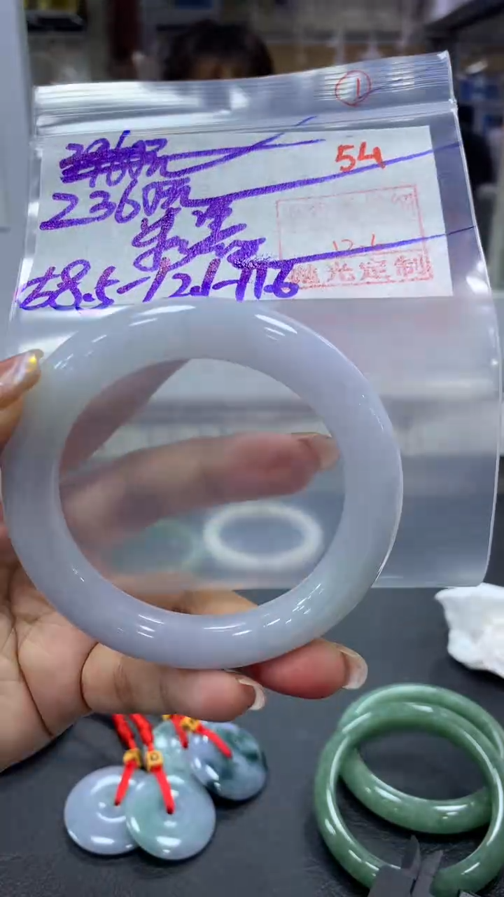 未镶嵌定制翡翠彩*毛货需精细抛光+拍一发一+54