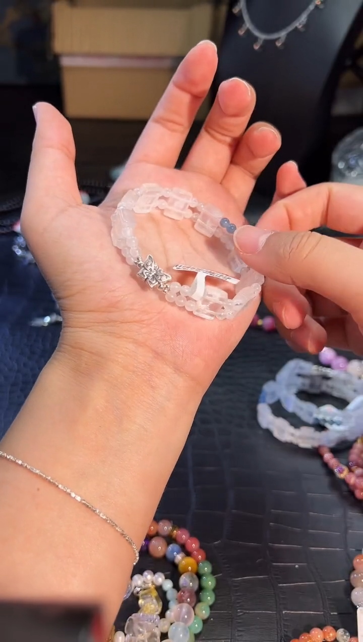 手串银S925镶嵌月光石e517多样性发货一件