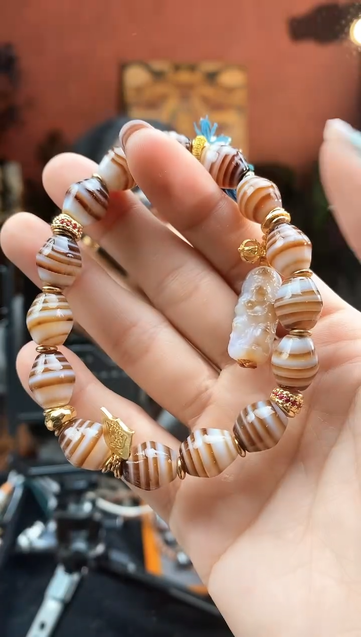 【闪购商品】玛瑙/玉髓159银S925镀金镶嵌0205-