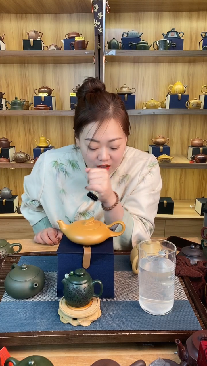 【闪购商品】紫砂茶壶黄金段你一帆风顺【雪】