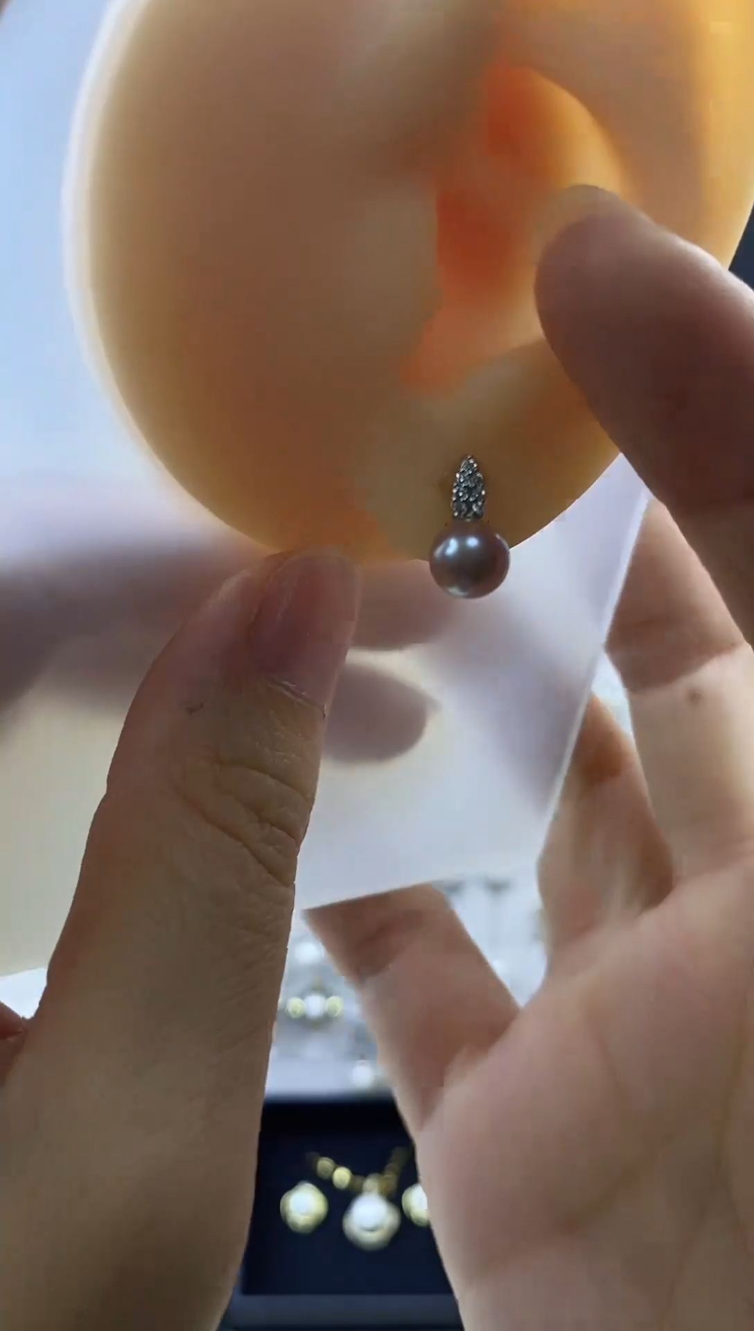 合金耳饰淡水珍珠26