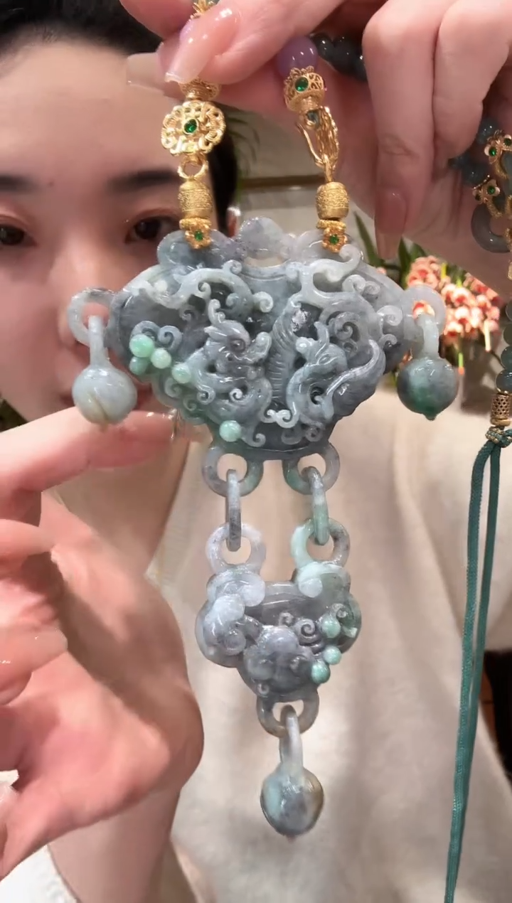 【闪购商品】翡翠颈饰未镶嵌国风