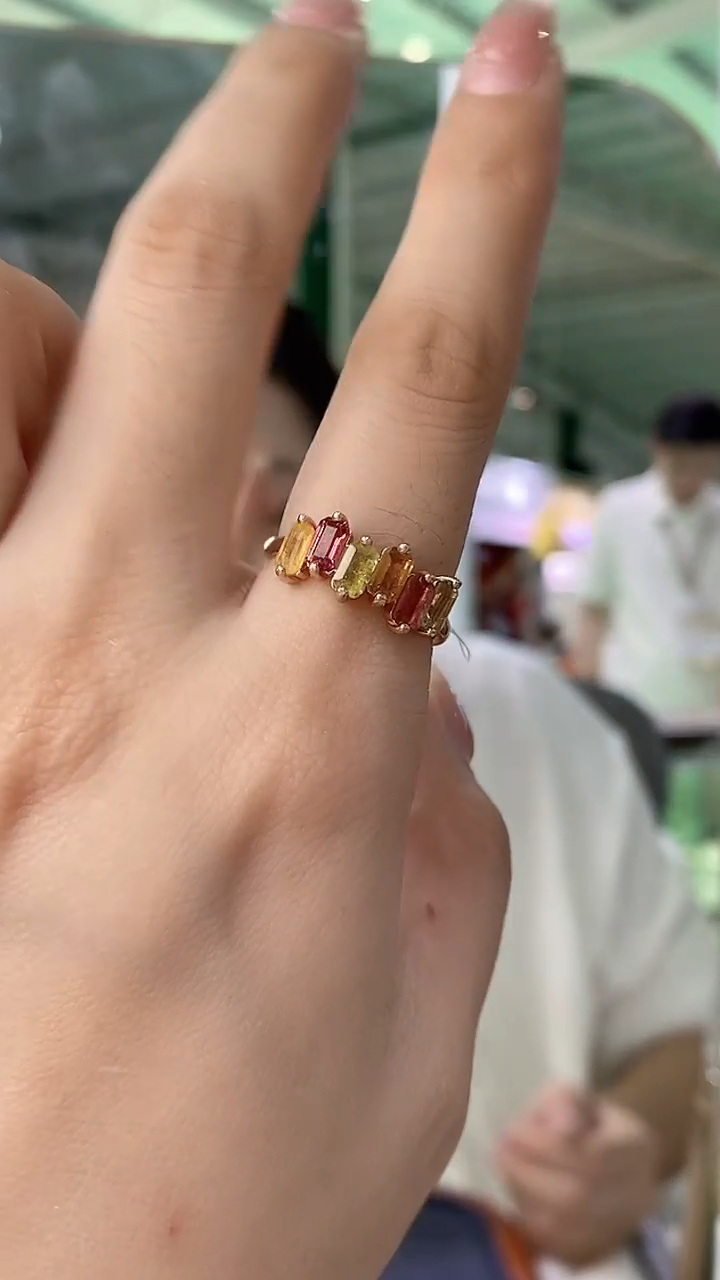 银S925镶嵌戒指碧玺034ZB1102产品一个