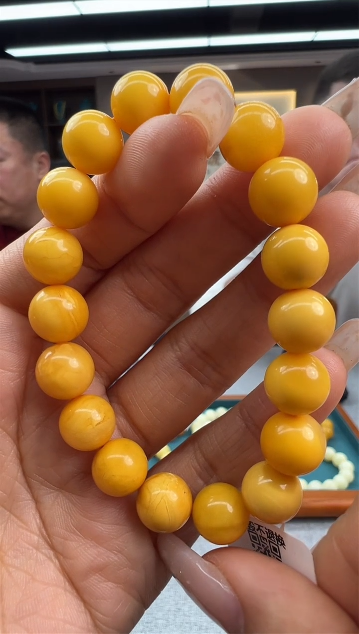 【闪购商品】琥珀手链未镶嵌96秒拍号
