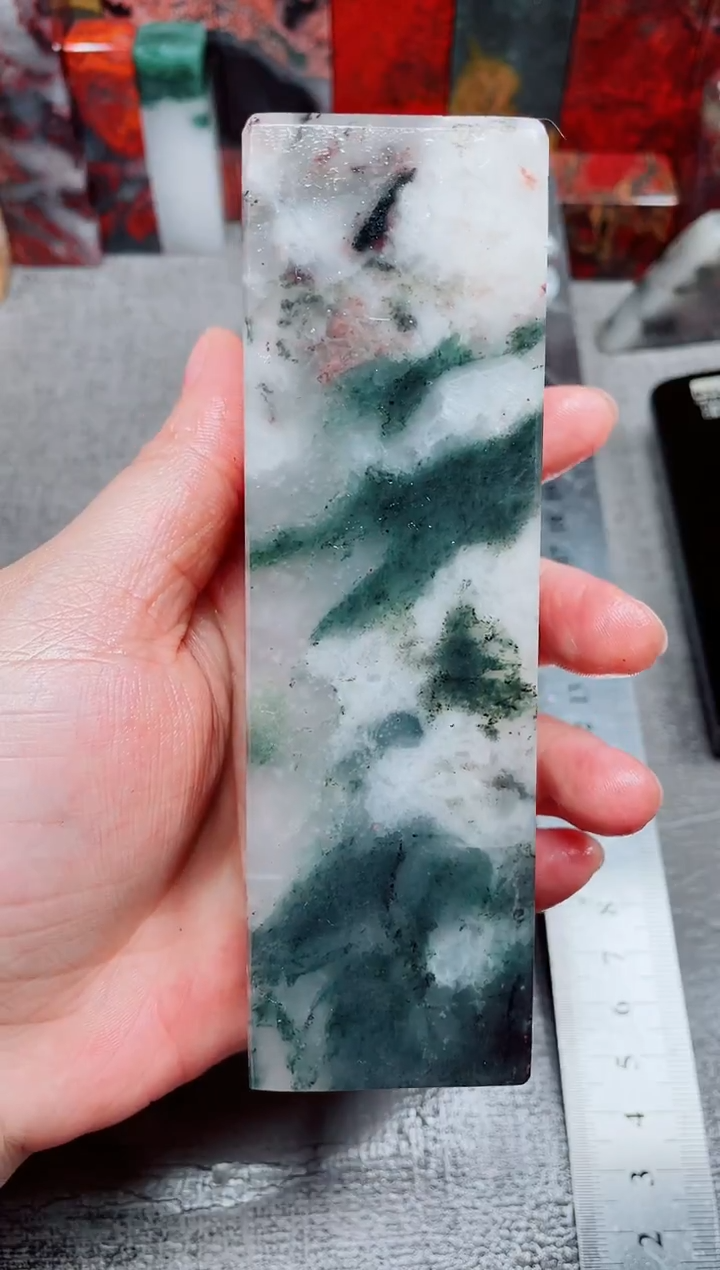 桂林鸡血玉素章--26