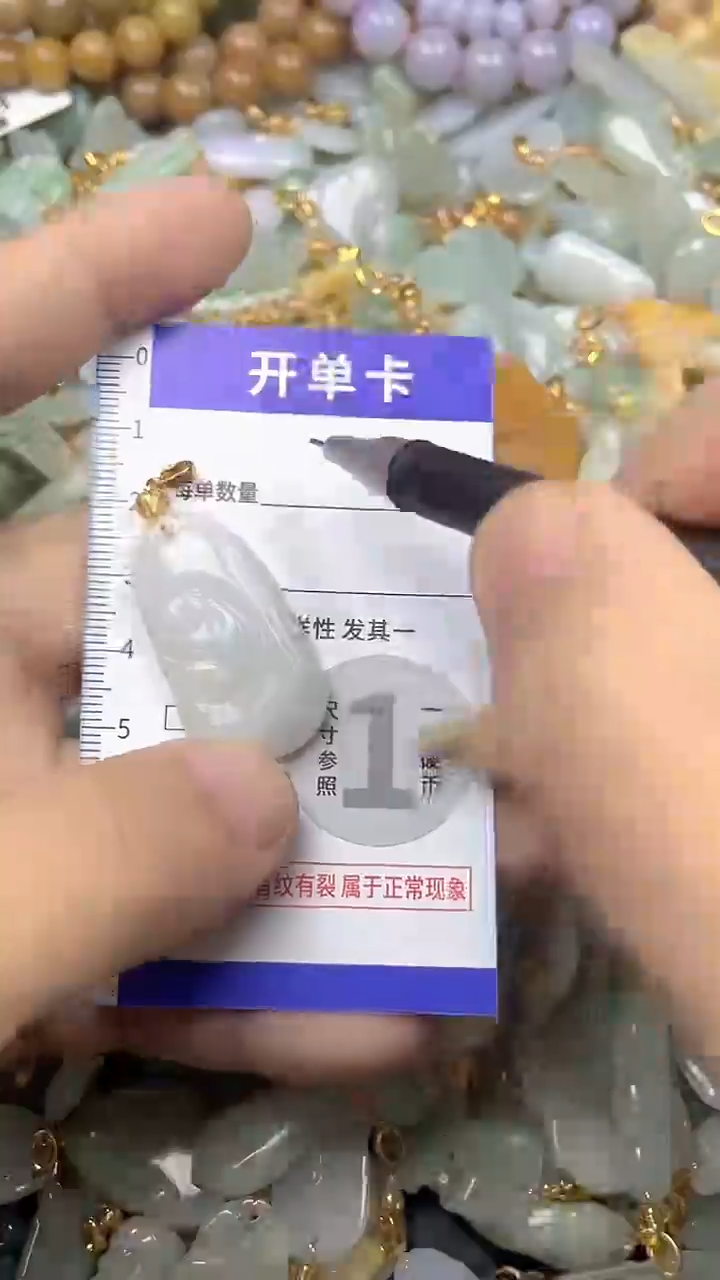 颈饰未镶嵌翡翠天然A货翡翠