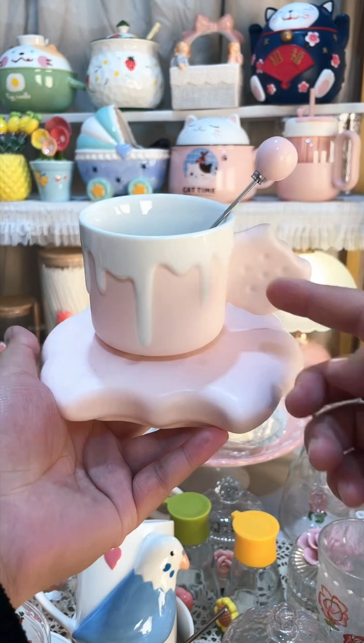 【闪购商品】瓷片咖啡杯  质量好发货快放心拍