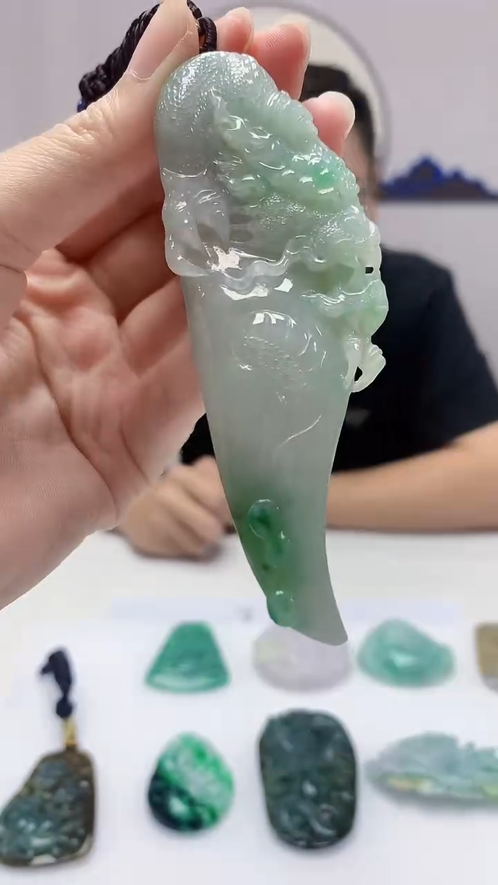 定制翡翠未镶嵌5152zm-毛货挂件5