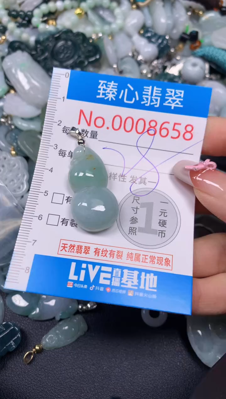 【闪购商品】翡翠颈饰未镶嵌含绳0008658