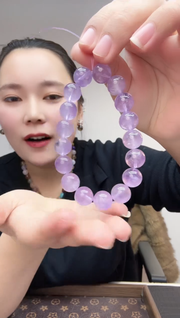 未镶嵌手链水晶天然薰衣草紫水晶手链20