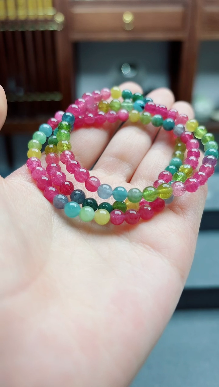 手串未镶嵌碧玺碧玺长串QM