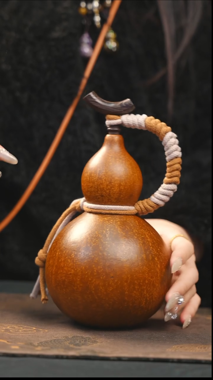 【闪购商品】XK271大漆酒葫芦不包手串及旋转底座