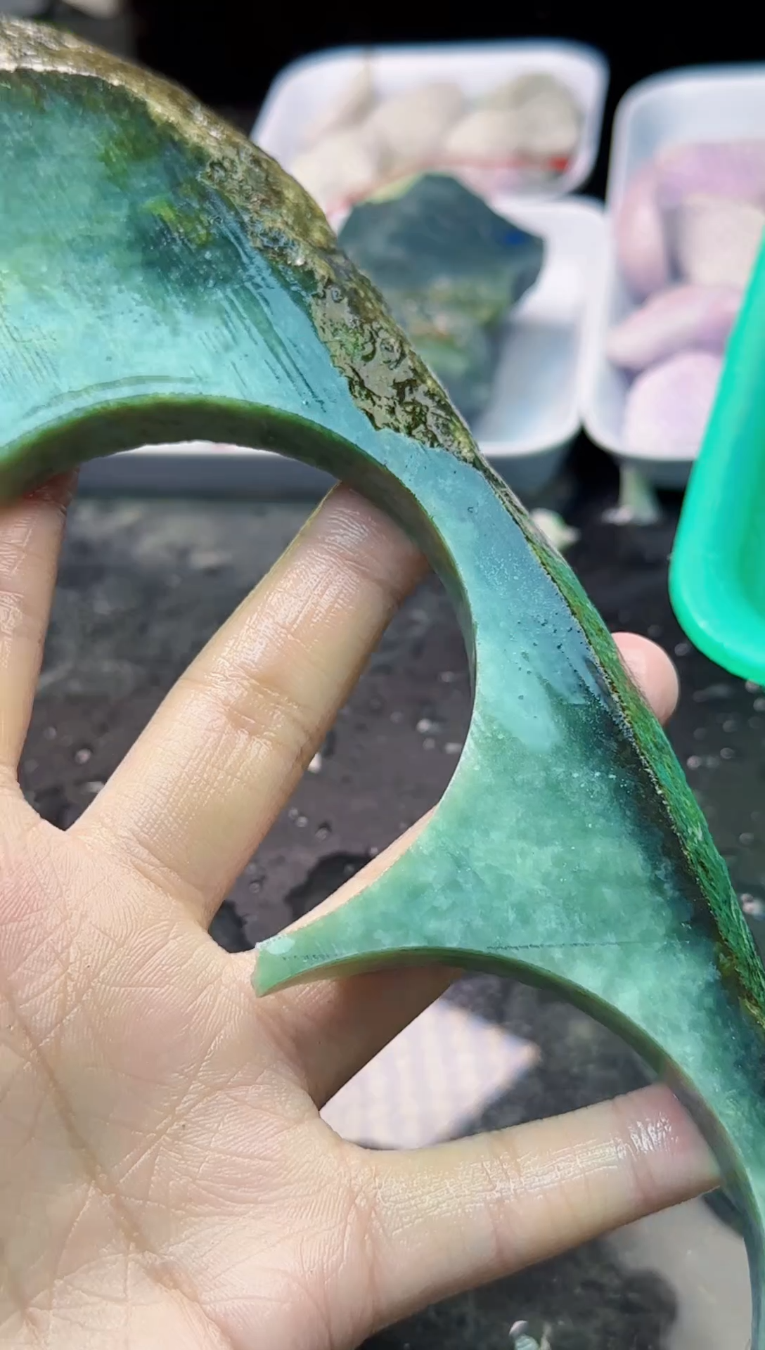 配石翡翠周**各248天然A货翡翠